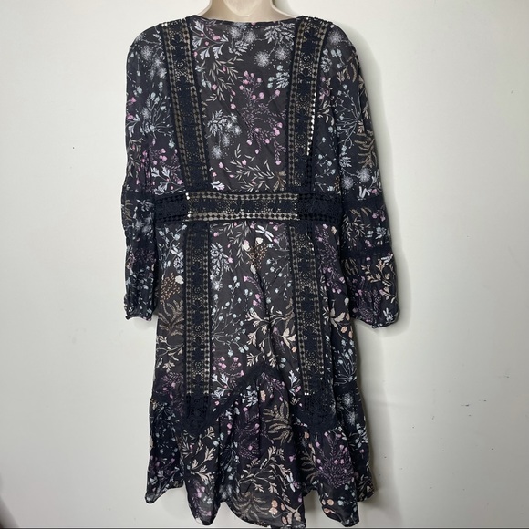 Anthropologie Moulinette Soeurs Lily Peasant floral print unlined Dress size 12 - Picture 7 of 9